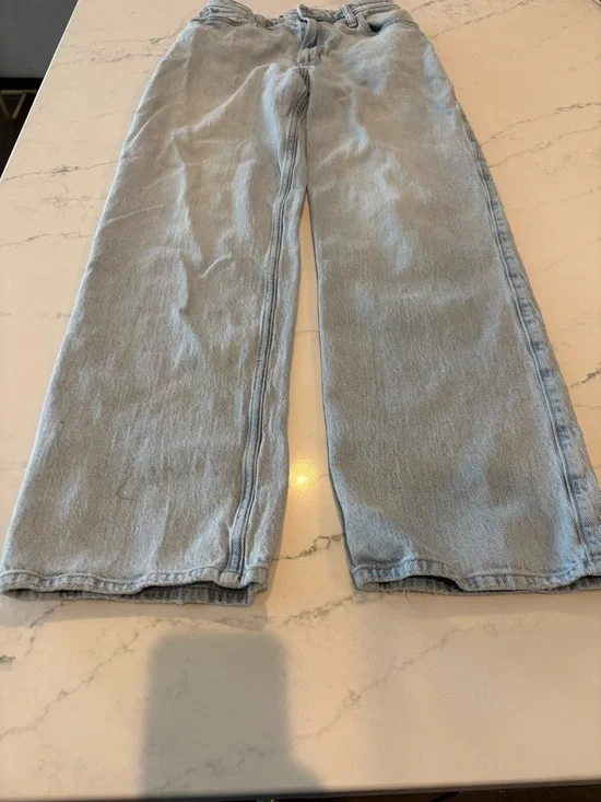 Hollister Light Blue High-Rise Wide-Leg Jeans - Picture 5 of 6